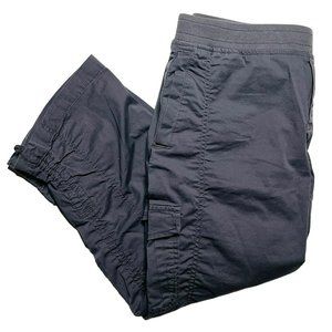 Eddie Bauer Dark Gray Cargo Capri Pants Size 12